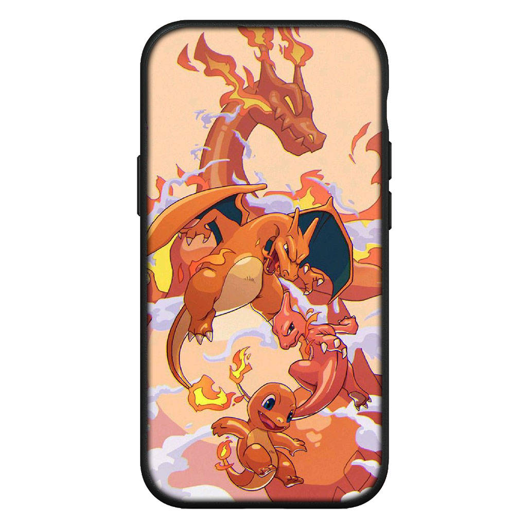 Чехол для iPhone 16 15 Xiaomi Redmi Note 14 13 12 11 Pro Max X 8 9 16e Samsung Galaxy S25 S24 S23 Moto A4 OPPO Huawei чехол для телефона с мультяшным принтом Charmander