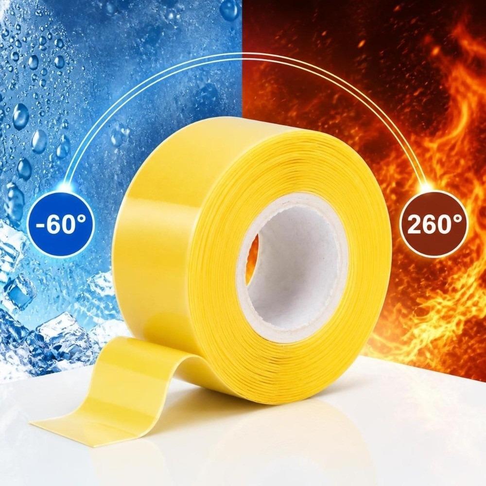 2pcs UV Resistant Waterproof Silicone Tape -60°—260° Pipe Sealing Tape  For Tool Fixation
