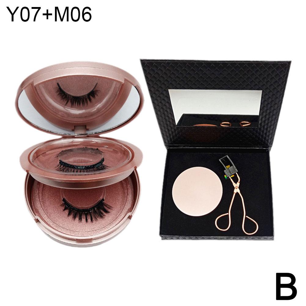 Набор магнитных ресниц Многоразовые мягкие магнитные сценические выступления Ежедневные магнитные ресницы с завитком M0P7