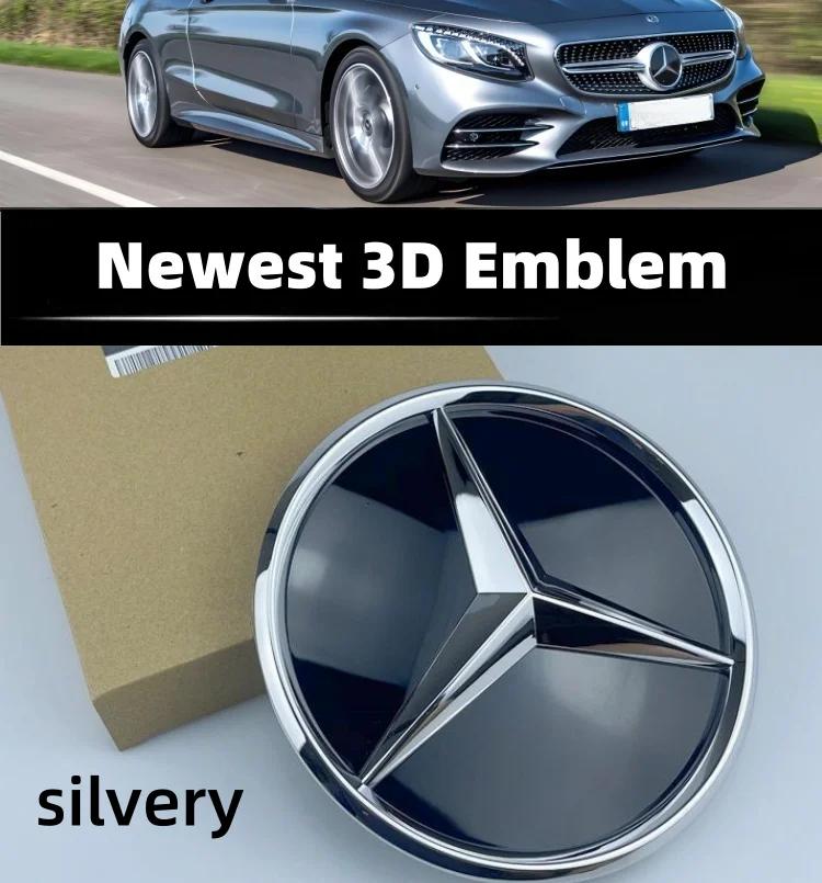 GCTO3 1pcs Car Grill Emblem Star Badge Front Grill Logo For Mercedes Benz W204 W205 W213 X253 A B C E S CLA GLB GLC GLE GLS