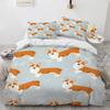 French Bulldog Bedding Set Children Boys Girls Duvet Cover Cartoon Puppy 3pcs Single Double Twin Full King Size Duvet Cover Set