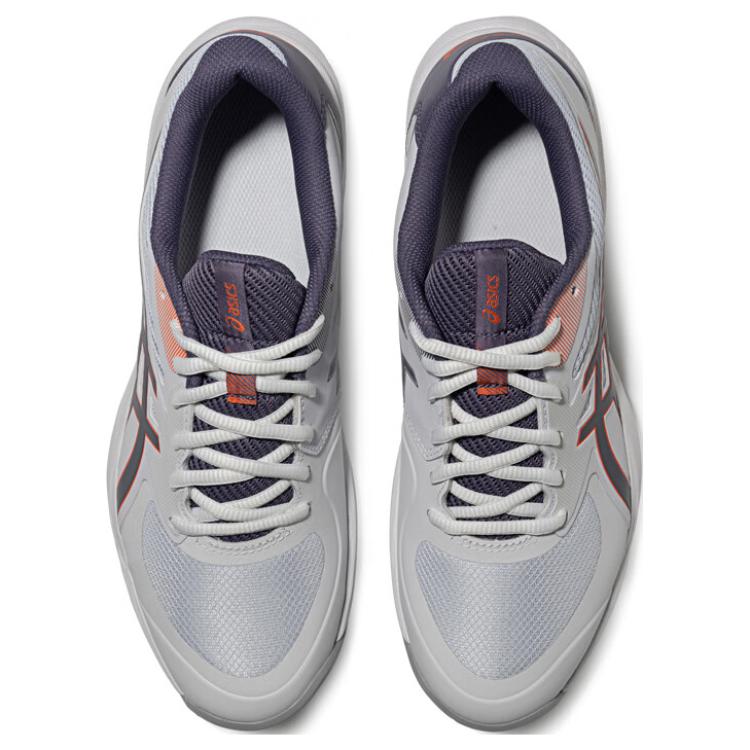 Asics ИГРА FF Износостойкие, дышащие, легкие кроссовки для тенниса с низким верхом, мужские бело-серые кроссовки 1041A489-110