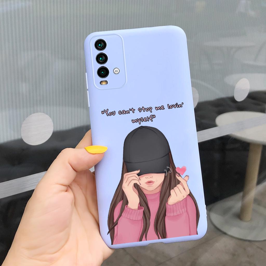 Case For Xiaomi Redmi 9T Case on Redmi 9T Soft Silicone Back Cover Funda For Xiaomi Redmi 9T Candy Color TPU Bumper Cute Cases