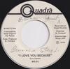 7-дюймовая пластинка BIG EL I Love You Because Alabama Girl 7774 Quadra 1978 US Rock Б/у
