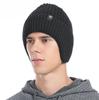 Winter Cycling Ear Protection Velvet Knitted Hat Korean Solid Color Knitted Hat Men's Warm Hat Yarn Hats