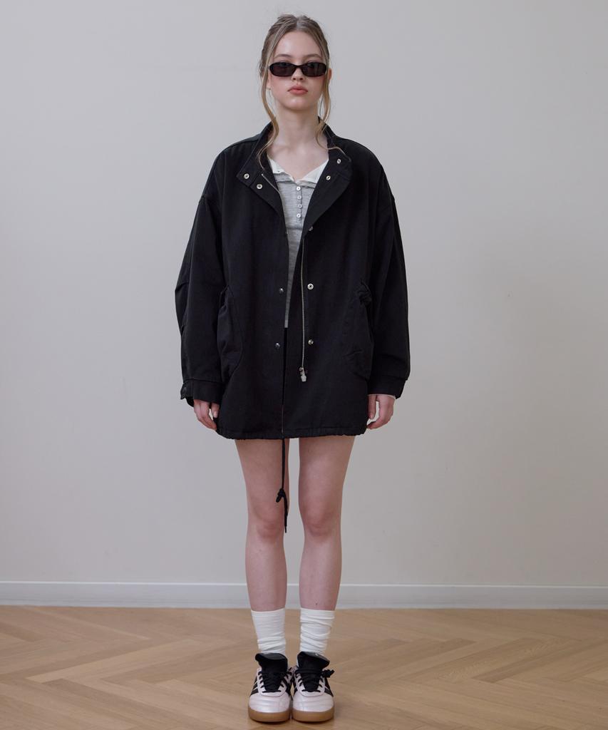 ROSEFRANTZ Overfit Padded Field Jacket [Black]