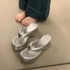 New Slipper Platform Women's High Heels In Wedge Shape Women's Beach Sliding Rubber Slippers Summer Fashion Slippers