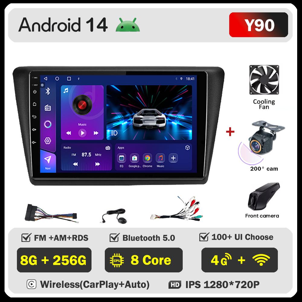 Для Skoda Rapid NH3 NH1 2012-2020 автомобильный радиоплеер Car Carplay экран Autoradio Mirror Link сенсорный экран интеллектуальные системы автомобиля