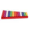 Colorful Xylophone Aluminum Birch 13 Tones Professional Glockenspiel for Creating Music
