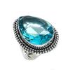 Голубой Топаз Ручная работа 925 Стерлинговое Серебро Ювелирное Кольцо Размер 9 q7q68