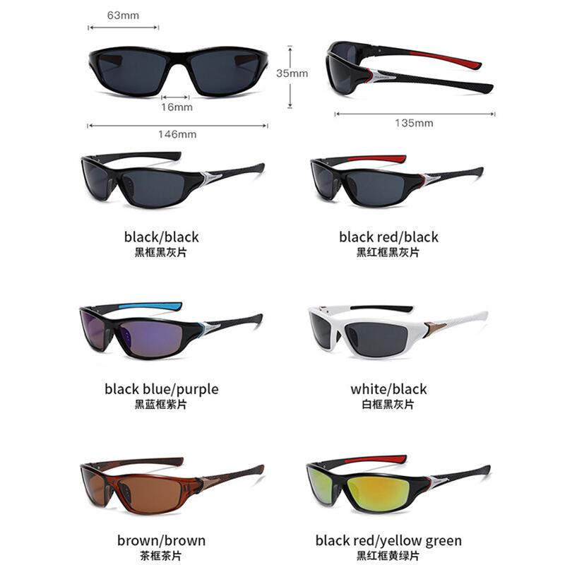 Поляризованные солнцезащитные очки ночного видения Спортивные поляризационные солнцезащитные очки Мужские уличные велосипедные очки Женские солнцезащитные очки + футляр