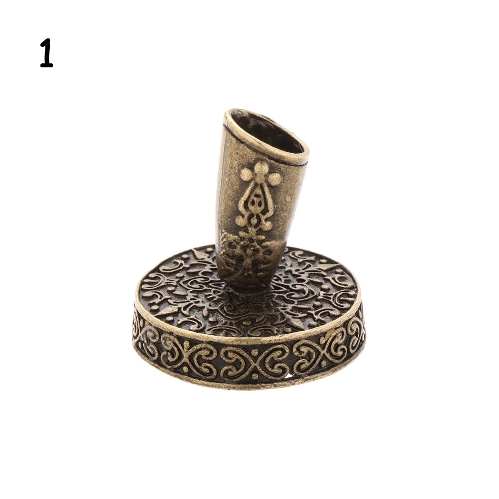Desktop Organizer Round Base Writing Accessories Vintage Metal Pen Clips Pen Holder European Style