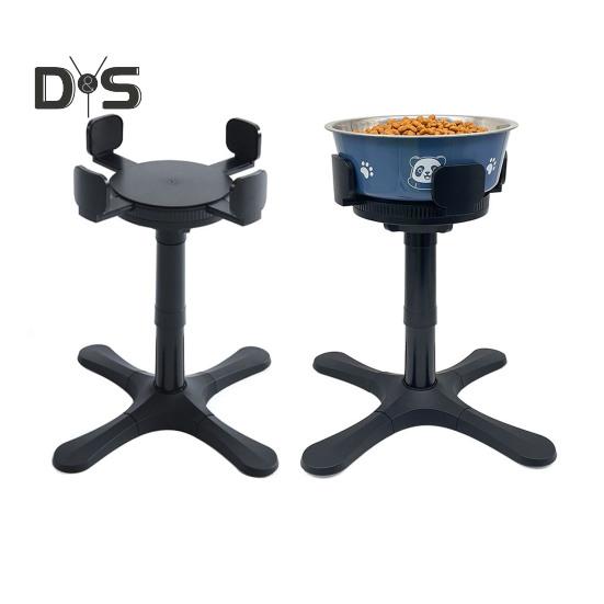 Подставка для миски для собак с 3 уровнями высоты, регулируемая подставка для кормления домашних животных, наклоненная на 15 градусов, держатель для миски для собак средних и крупных пород