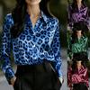 2026 Модная женская повседневная рубашка с леопардовым принтом в европейском и американском стиле - Коллекция Весна/Осень