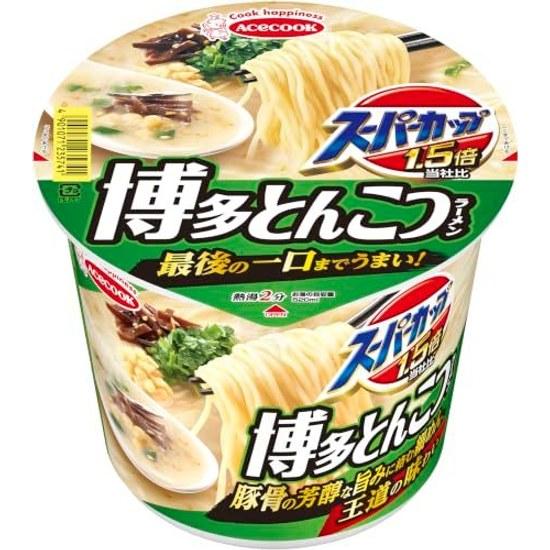 Acecook Super Cup 1.5 Times Tonkotsu Ramen 111g12 pieces