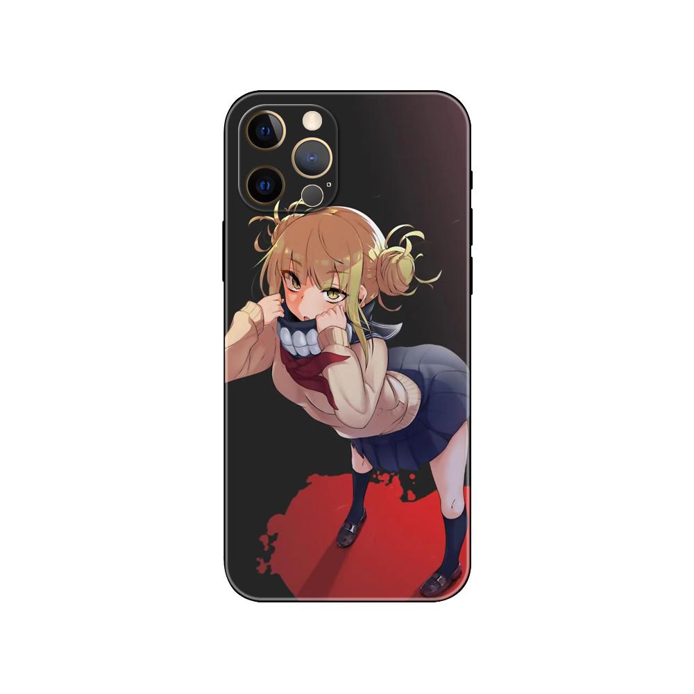 Милый чехол для телефона Himiko Toga Anime для iPhone 5 5s 2020se 6 6s 7 8 plus x 10 XR XS 11 12 13 mini pro MAX черная задняя крышка из ТПУ