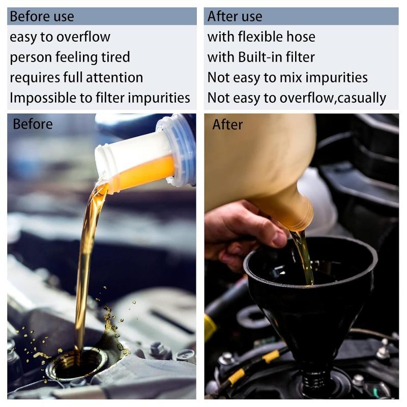 Автомобильный двигатель Топливная воронка Портативная Универсальная Мотоцикл Грузовик Масляная Бензиновая Дизельная Топливная Воронка Пластиковая Заправочная Воронка Автозапчасти