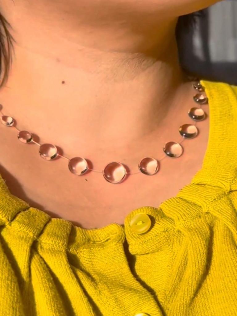 Ins Симуляция Капли Воды Прозрачная Роса Серия Ожерелий Ручной работы Клеевые Капли Модные Украшения Женские Нишевые Подарки Друзьям