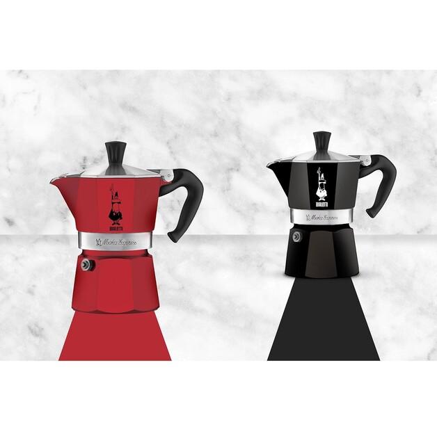 Bialetti Moka Express Color Coffee Maker for 6 Cups Red (04-4943)