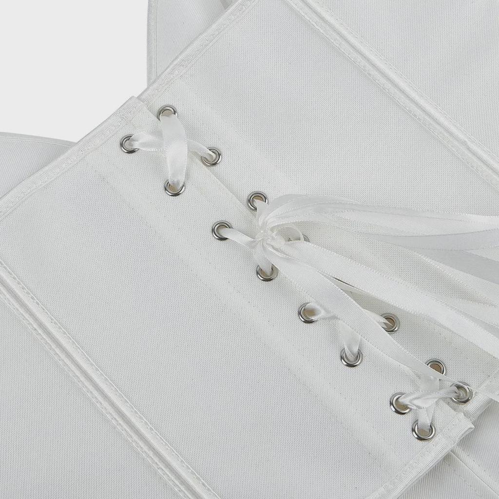 Милый сетчатый корсет-труба в форме сердца с открытыми плечами