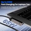 Rotatable Holder 65W USB C Cable Fast Charging PD Fast Charging Cable  Phone Support