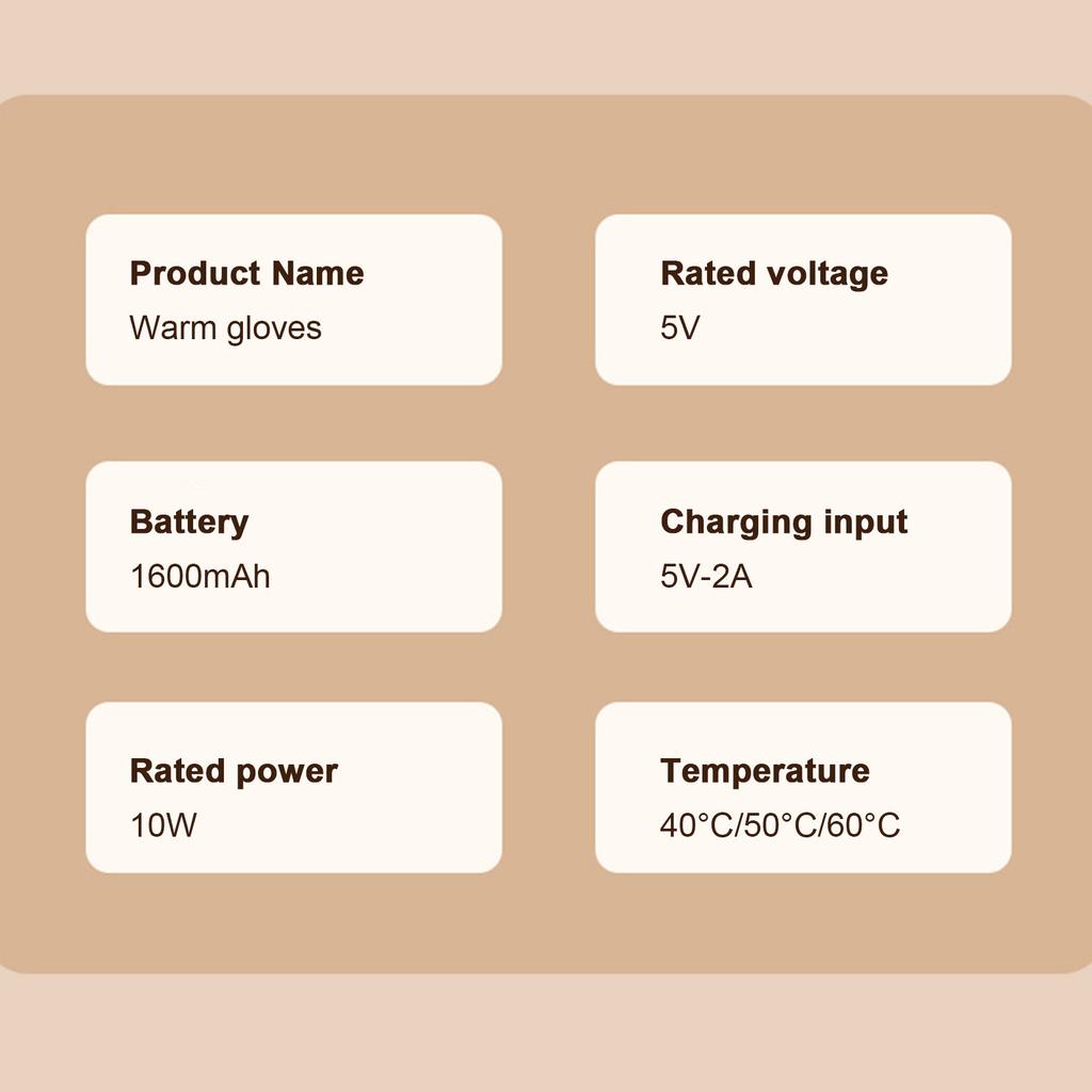 Грелка для рук с подогревом 11x10 4800 мАч Быстрая зарядка Бархатная грелка для рук - Взрывоопасные Мягкие Приятные к коже Грелки для рук для дома