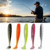 100PCS PVC Swim Bait 7cm 9cm Fishing Lures Durable Paddle Tail Swimbaits  Saltwater Fishing