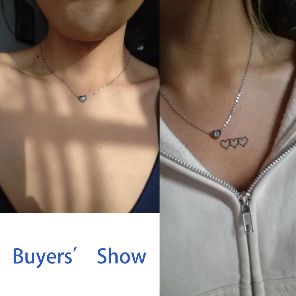 Cazador Initial Letter Heart Pendant Necklaces for Women Choker Chain Stainless Steel Jewelry Birthday Mother's Day Gift 2026