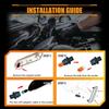Front Fender LED Side Marker Lights for 2015 2016 2017 2018    Je-ep Renegade, Renegade Smoked Lens Side Bumper Marker Lamps, Amber LED Side Markers