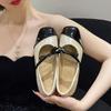 Французские универсальные черные туфли на плоской подошве, женские туфли в стиле ретро с неглубокой подошвой, удобные туфли Мэри Джейн на низком каблуке, маленькие кожаные туфли, лоферы, кроссовки