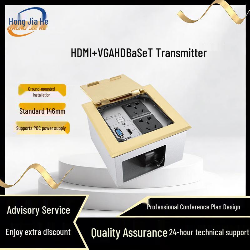 HDBaseT 4K HDMI VGA Мультиинтерфейсный удлинитель с питанием
