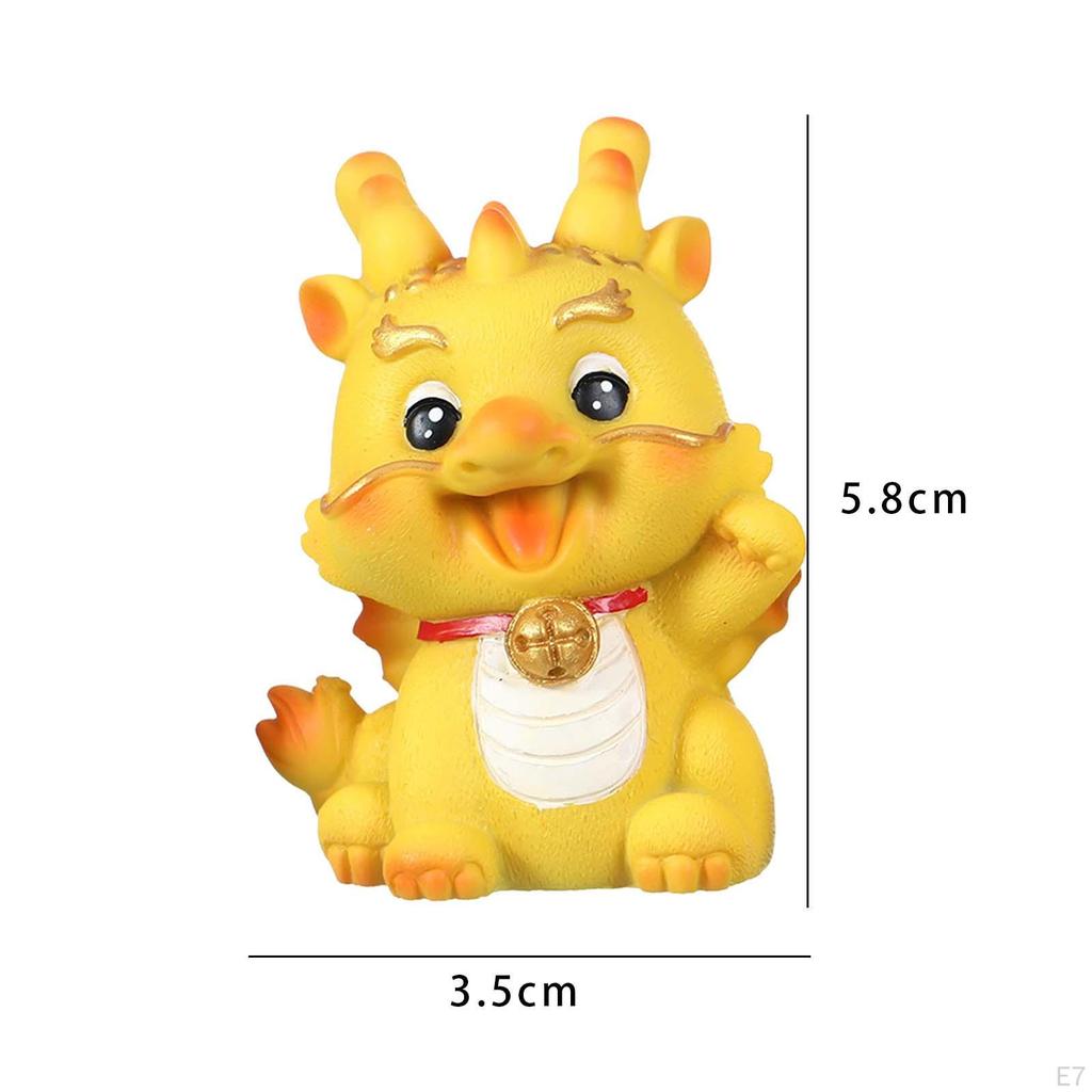 Chinese Animals Statue Resin Dragon Year Figurine for Living Room