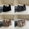 Chic And Spacious Black Canvas Tote Bag For Daily Commute And School