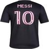 Женская игровая футболка adidas Лионель Месси Интер Майами CF #10 с именем и номером игрока (Черный, Большой)