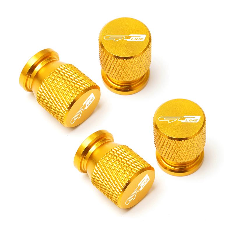 AABJC1 Car Wheel Tire Valve Caps Tyre Stem Covers Airdust Waterproof For KIA Sportage Rio Ceed Proceed Sorento Picanto Optima Niro