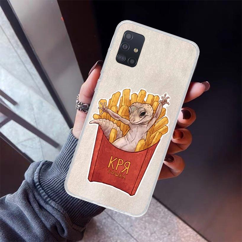 Lizards Geckos Phone Case For Samsung Galaxy A52 A51 A50S A32 A22 A12 A02S A72 A71 A31 A70 A30S Note 20 Ultra 10 Plus S10 Galaxy