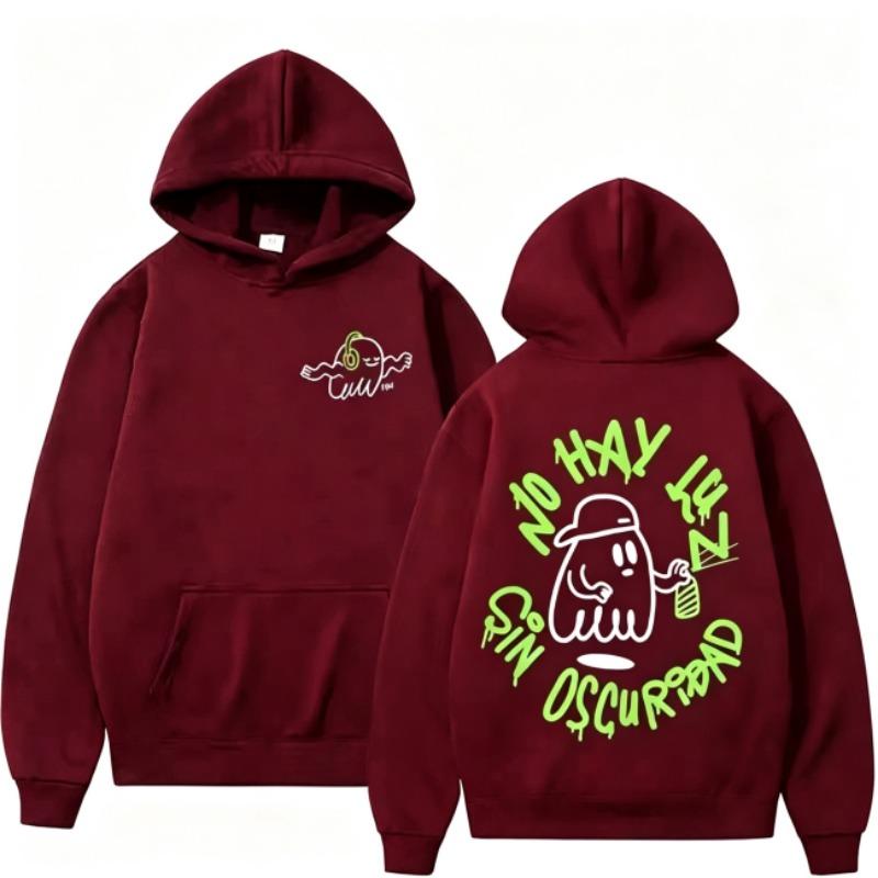 Autumn Men's Women's Hoodies Anime Ghost Printing Unisex Fashion Pullover Long Sleeves Loose Casual Vintage Sweatshirts