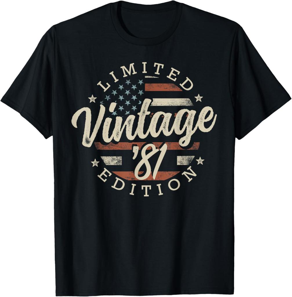 Classic 45 Birthday Decorations Unisex 45yr 1981 45th Birthday TShirt Gifts for Unisex Women Vintage Clothes Tops Graphic Tee