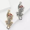 Versatile Fashion Exquisite Alloy Rhinestone Tiger Brooch Domineering Personality Men'S Suit Coat Corsage Jewelry Pin