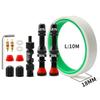 MUQZI Tubeless Tire Kit MTB Road Bike Tubeless Rim Sealing Tape & Schrader Valve & Valve Core Removal Tool Cycling Accessories