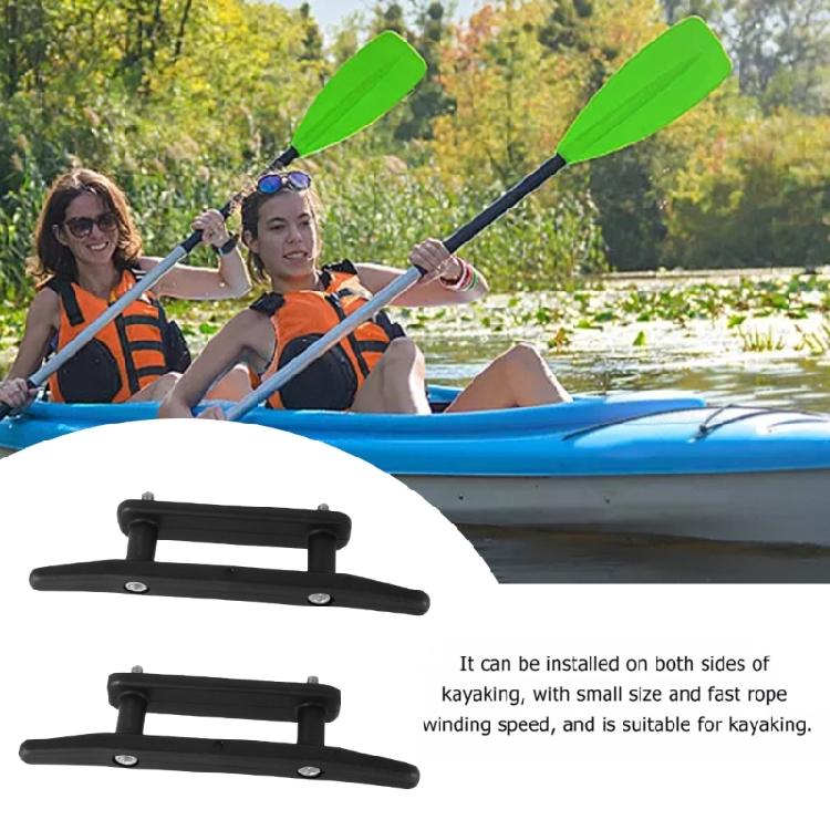 2Pcs Deck Kayak Rope Rack Kayak Rope Frame Cleat Hardware Nylon Boats Kayak Canoes Cleat Fixed Stand Easily to Install
