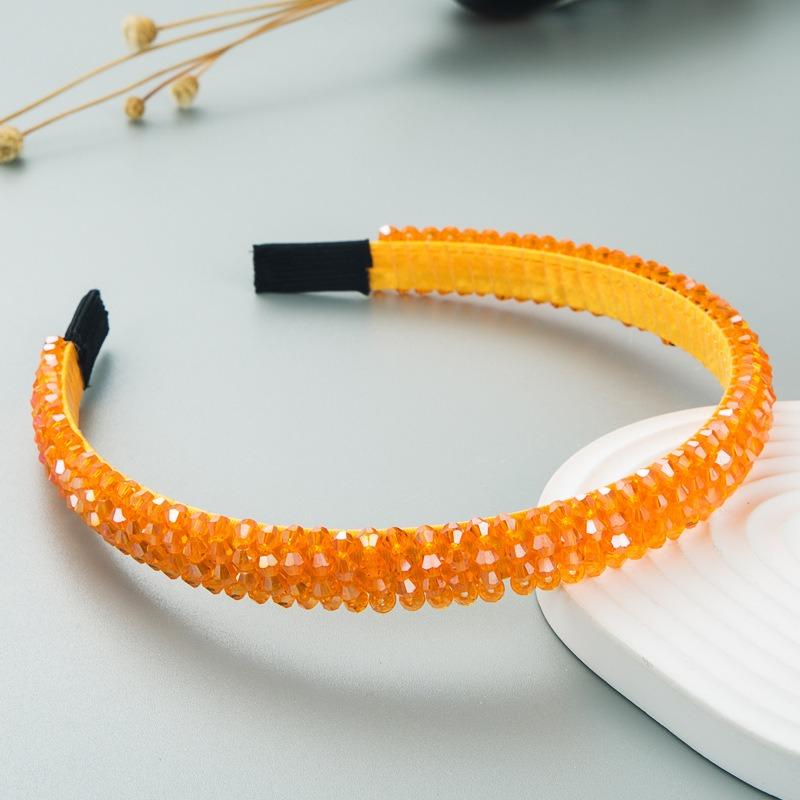 Hairband: Плетеная нить из лески с кристаллами для волос, с высококлассным дизайном, подходит для умывания лица.
