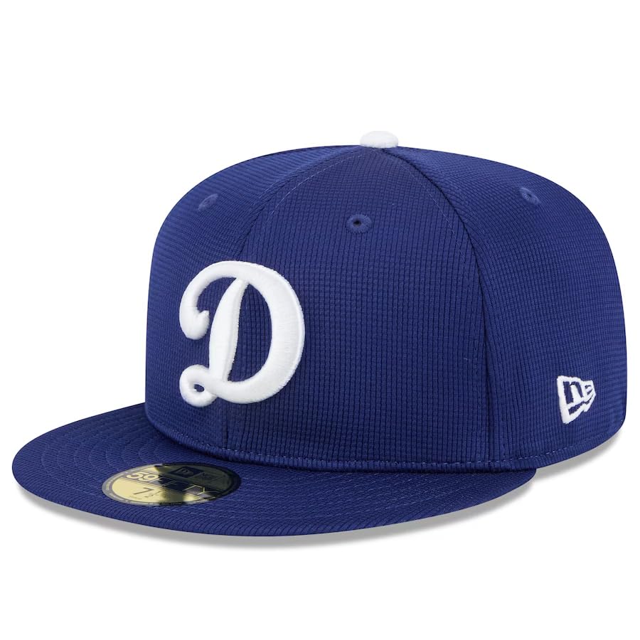 [New Era] 2025 Spring Camp Model Cap, Imported from Overseas, 59FIFTY Los Angeles Dodgers 2025 MLB SPRING TRAINING BP FITTED CAP ROYAL BLUE LOS