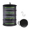 60 см 2/4/6/8 слоев сетка для сушки трав с S-образным крючком, складная корзина для сушки растений с застежкой-молнией, прочная сетка для сушки растений для использования в помещении и на открытом воздухе