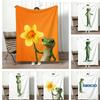 Manta De Franela Ligera De Blanket Con Diseño De Gecko G-Geico, Suave Y Agradable Al Tacto, Ideal Para El Verano