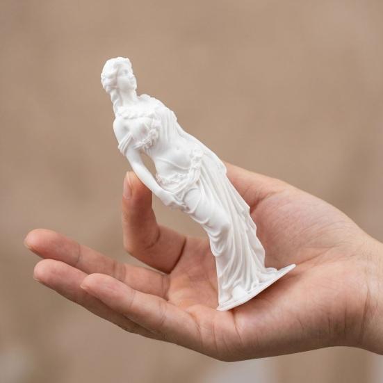 3D-печатная статуэтка богини Элегантная статуя греческой богини Женская скульптура в римском стиле для декора офиса, гостиной, рабочего стола, полки