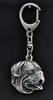 Dogue de Bordeaux, French Mastiff – Silver-plated key ring with a dog in a gift box, handbag decoration – Design 02 | Art-Dog