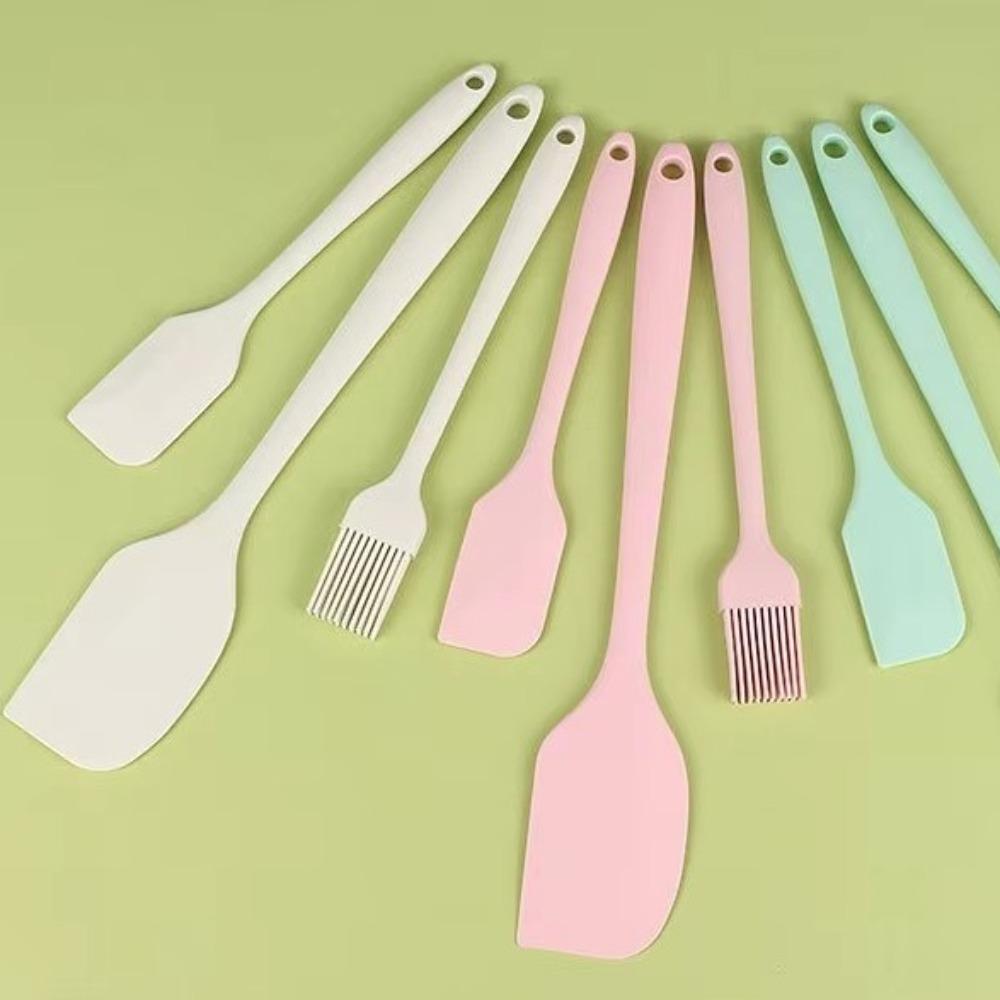 Набор силиконовых лопаток из 3 штук, пищевой силикон, термостойкие, для посуды с антипригарным покрытием, кухонный гаджет, кухонные инструменты