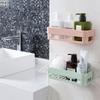 Sale Adhesive Storage Rack Bathroom Accessories Corner Shower Shelf Kitchen Bathroom Shelf Home Decoration