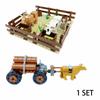 MOC Фермерский набор Строительные блоки Растение урожая Тыква Конюшня Лошадь Корова Круг Животные Городской уличный вид Кирпичики Модель Игрушки